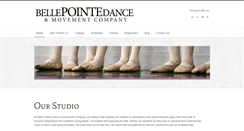 Desktop Screenshot of bellepointedance.ca